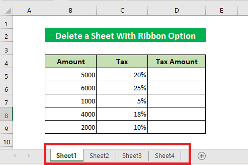 Multiple Sheets in a workbook