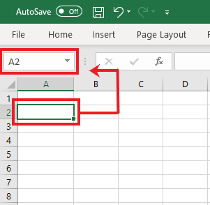 A cell reference in Excel
