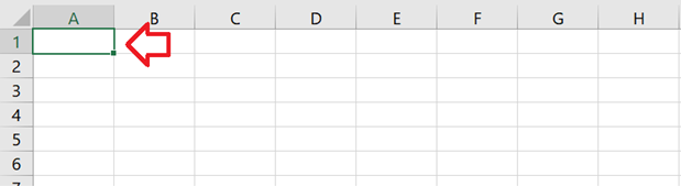 Select the topmost cell of the column where you’d like to add the cells with no apostrophes.