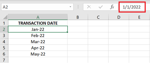 Sample output after running the Text to Columns wizard