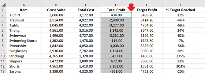 Select all the cells you want to format.