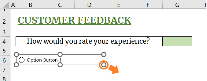How to increase the size of the radio button. 
